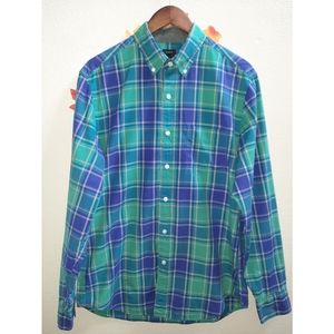 J. Crew Men's Plaid Dress Shirt